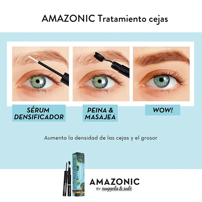 Amazonic Cejas Sérum Densificador + Cepillo 5 Amazonic Cejas Sérum Densificador + Cepillo - Imagen 3