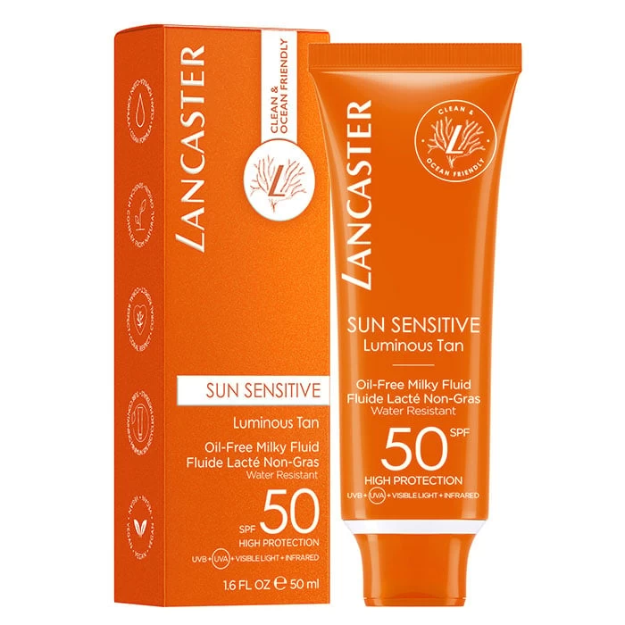 Lancaster Sun Sensitive Oil-Free Milk Fluid SPF50 4 Lancaster Sun Sensitive Oil-Free Milk Fluid SPF50 - Imagen 2