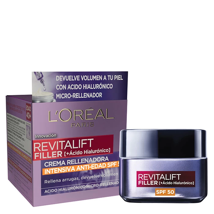 L'Oreal Revitalift Filler Crema Día SPF50 4 L'Oreal Revitalift Filler Crema Día SPF50 - Imagen 2